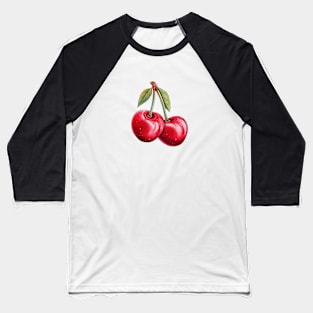 Cherries Art Baseball T-Shirt